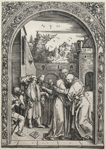 Das Treffen von Joachim und Anna am Goldenen Tor, 1504 von Albrecht Dürer