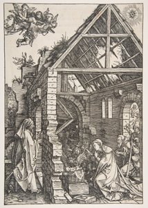 Die Geburt Christi, aus Das Leben der Jungfrau, Lateinische Ausgabe, 1511 von Albrecht Dürer
