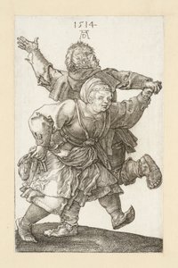 Das Bauernpaar tanzt von Albrecht Dürer