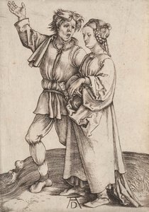 Das rustikale Paar Der Bauer und seine Frau