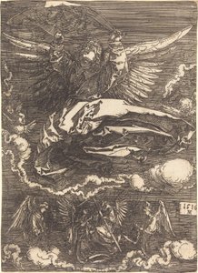 Das Schweißtuch, gehalten von einem Engel von Albrecht Dürer