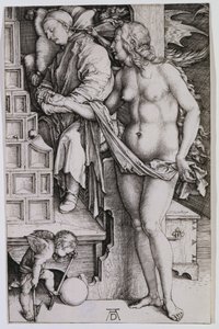 Die Versuchung des Müßiggängers von Albrecht Dürer