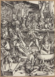 Die Folterung des heiligen Johannes des Evangelisten von Albrecht Dürer