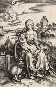 Die Jungfrau und das Kind mit dem Affen von Albrecht Dürer