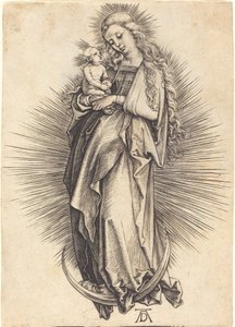 Die Jungfrau auf der Mondsichel von Albrecht Dürer