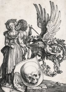 Das Wappen mit dem Schädel, 1503 von Albrecht Dürer