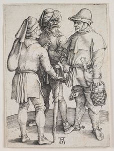 Drei Bauern im Gespräch