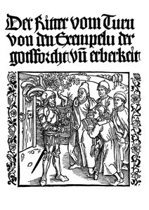 Titelseite des Buches des Ritters vom Turm, um 1495