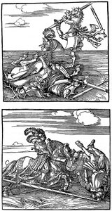 Turnierszenen, 1515-1516, 1936 von Albrecht Dürer