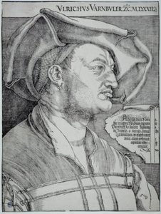 Ulrich Varnbüler (Bartsch 155) von Albrecht Dürer