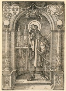 Wappen des Johannes Stabius mit Lorbeerkranz von Albrecht Dürer