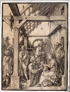Anbetung der Heiligen Drei Könige von Albrecht Dürer or Duerer