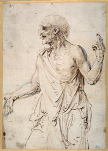 Ein alter Mann gestikuliert von Albrecht Dürer