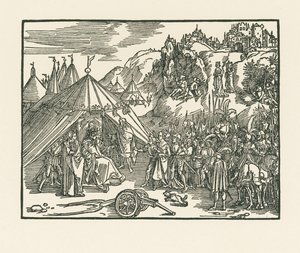 Judith wird ins Lager von Holofernes gebracht von Albrecht Dürer or Duerer