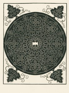 Knoten mit langem sechseckigem Mittelstück und runden Ranken von Albrecht Dürer or Duerer