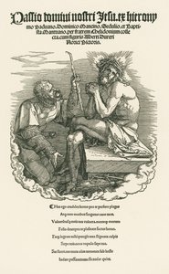 Der Schmerzensmann von einem Soldaten verspottet von Albrecht Dürer or Duerer