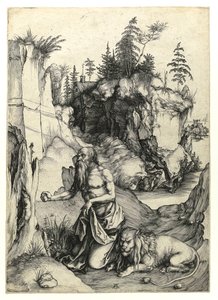 Der reuige Heilige Hieronymus, um 1497 (Kupferstich)