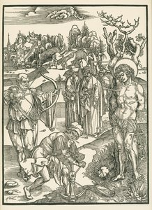 Das Martyrium des Heiligen Sebastian, ca. 1500 von Albrecht Dürer or Duerer