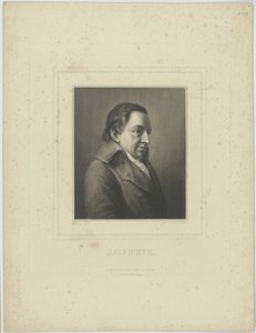 Porträt von Johann Gottlieb Fichte 1762-1814