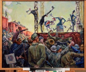 Agitationsbrigade an der Front von Aleksandr Aleksandrovich Osmerkin