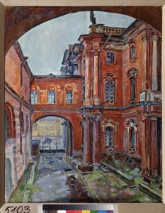 Der Innenhof der Eremitage (Sankt Petersburg) von Aleksandr Aleksandrovich Osmerkin