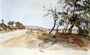 Italienische Landschaft, Aquarell von Alexander Ivanov (1806-1858)