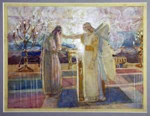 Der Erzengel Gabriel macht Zacharias stumm von Aleksandr Andreevich Ivanov