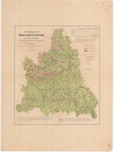 Karte der Bevölkerung des Gouvernements Minsk nach Konfessionen, 1864 von Aleksandr Fyodorovich Rittikh