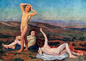 Jungen, die sich in der Sonne aalen, Mitte des 19. Jahrhunderts von Aleksandr Ivanov
