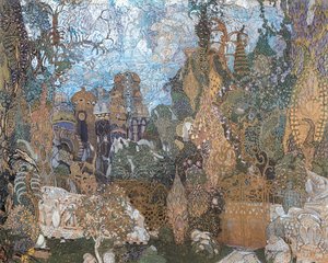 Bühnenbild für Kaschtscheis Königreich von Aleksandr Jakovlevic Golovin