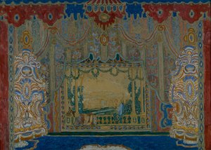 Bühnenbild für das Theaterstück Don Juan von Molière, 1910