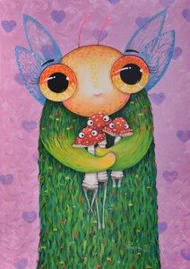 Verspielter Pilzfreund von Aleksandra Paranchenko