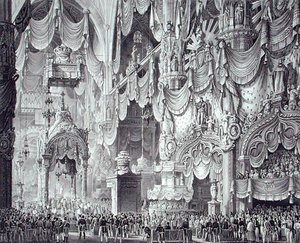 Krönung von Ferdinand I. (1793-1875) im Mailänder Dom