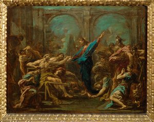 Jesus heilt die Gelähmten von Alessandro (style of) Magnasco