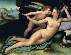 Venus und Amor von Alessandro Allori