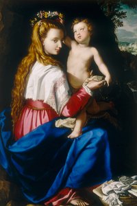 Jungfrau mit Kind von Alessandro Allori