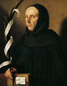 Porträt von Gerolamo Savonarola (Ferrara) von Alessandro Bonvicino Moretto