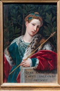 Porträt einer Dame als Salome, ca. 1537