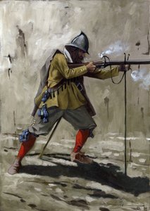 Ein Tercio, ein Schiff der spanischen Infanterie zwischen 1534 und 1704