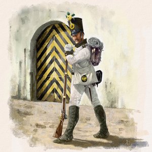 Österreichischer Infanterist des IR-Regiments Nr. 14 in einer Festung 1809, 2018