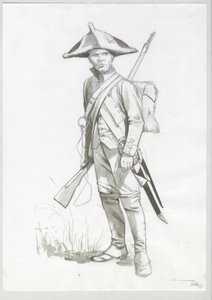Erstes Kaiserreich (1804-1814 und 1815): Kostüm eines napoleonischen Soldaten, französischer Kanonier von Alessandro Lonati