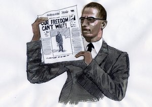Malcolm X (1925-1965) Afroamerikanischer Aktivist