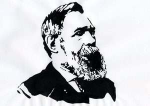 Porträt von Friedrich Engels (1820-1895), deutscher sozialistischer Theoretiker und Politiker von Alessandro Lonati