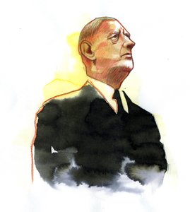 Porträt von General Charles de Gaulle (1890-1970), Präsident 1961