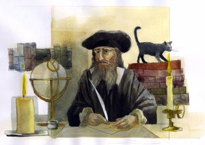 Porträt von Michel de Notre Dame (Nostradamus), englischer Astrologe
