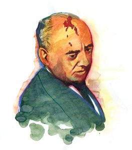 Porträt von Michail Gorbatschow (geboren 1931), russischer Politiker