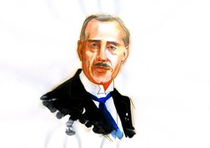 Porträt des französischen Physikers Maurice de Broglie (1875-1960) von Alessandro Lonati