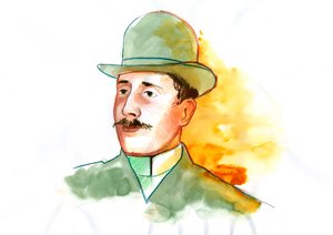 Porträt des Dichters Guillaume Apollinaire (1880-1918) von Alessandro Lonati