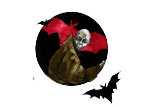 Darstellung der Figur Nosferatu der Vampir