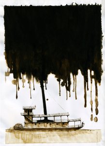 Dampfschiff - Illustration zu 